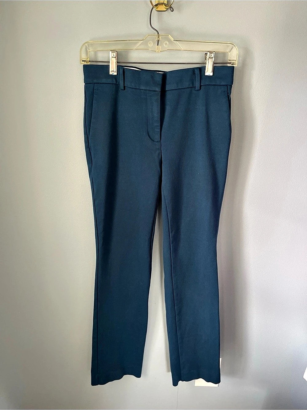 Ann Taylor Blue Straight Leg Trousers Size 0